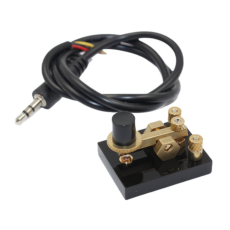 

Mini CW Small Electric Key Short Wave Morse Code CW Transmission Manual Electric Key