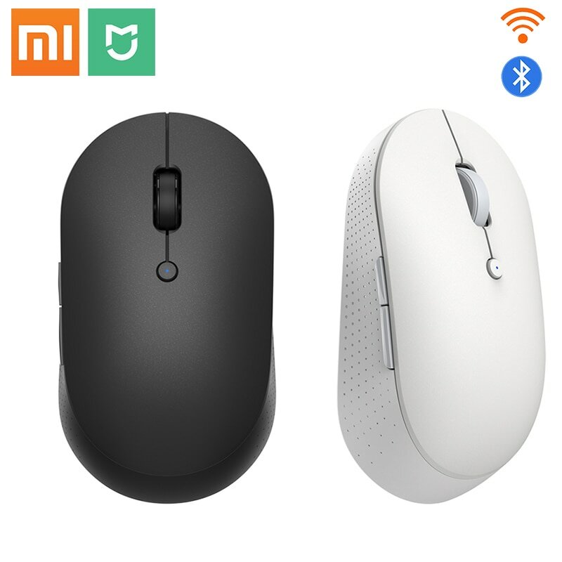 Xiaomi Mi Wireless Dual-Mode Mouse Silent Ergonomic bluetooth USB Side buttons Protable bluetooth & 2.4GHz Wireless Mouse for Laptop