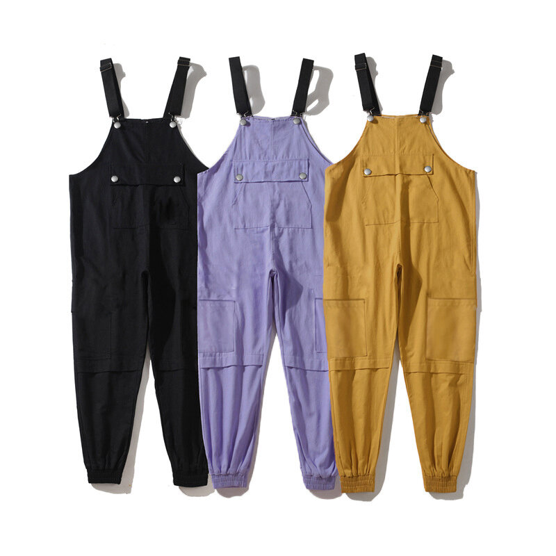 

Men Fashion Dungarees Soft Breathable Overalls Suspender Trousers Workwear Bib Pants Jumpsuit Outdoor Hiking Travel