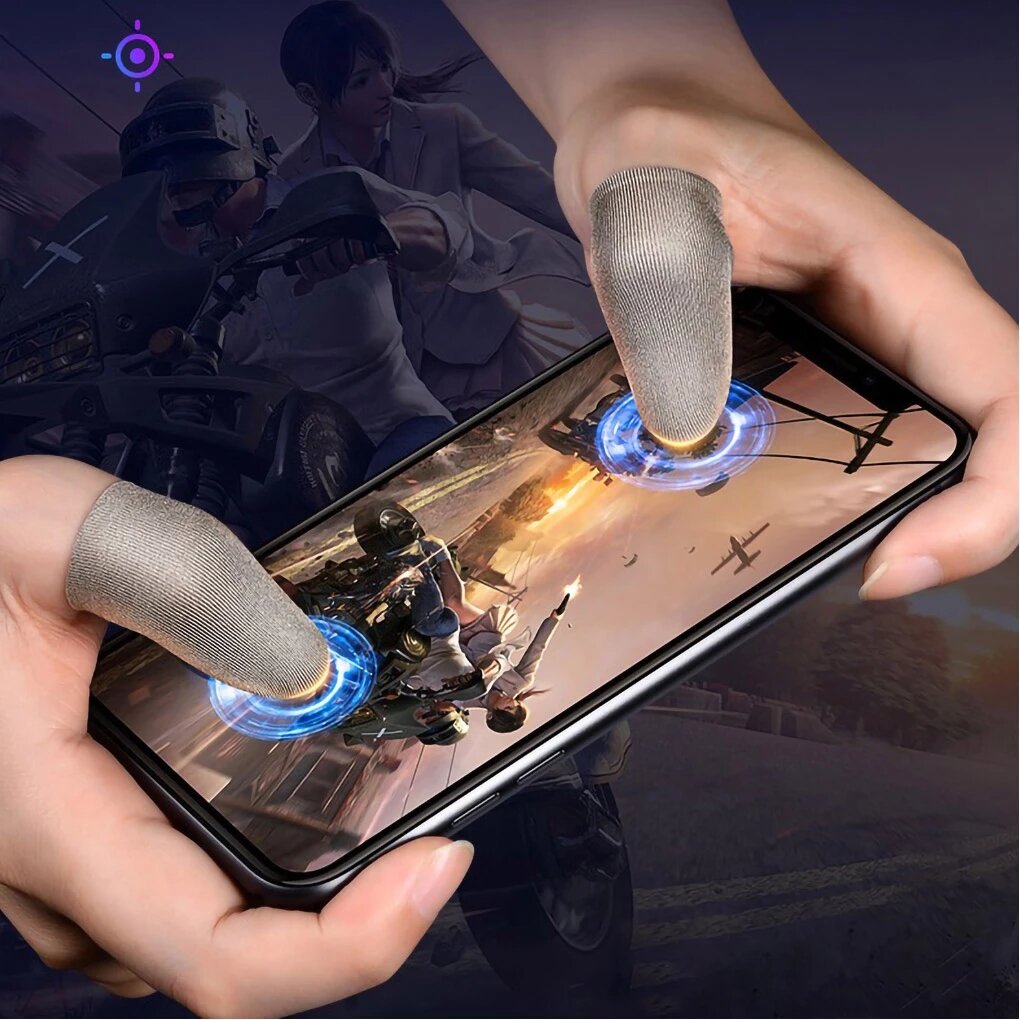 

Bakeey Gaming Finger Sleeve Breathable Fingertips Touch Screen Finger Cots Cover Sensitive for PUBG Mobile Phone Game