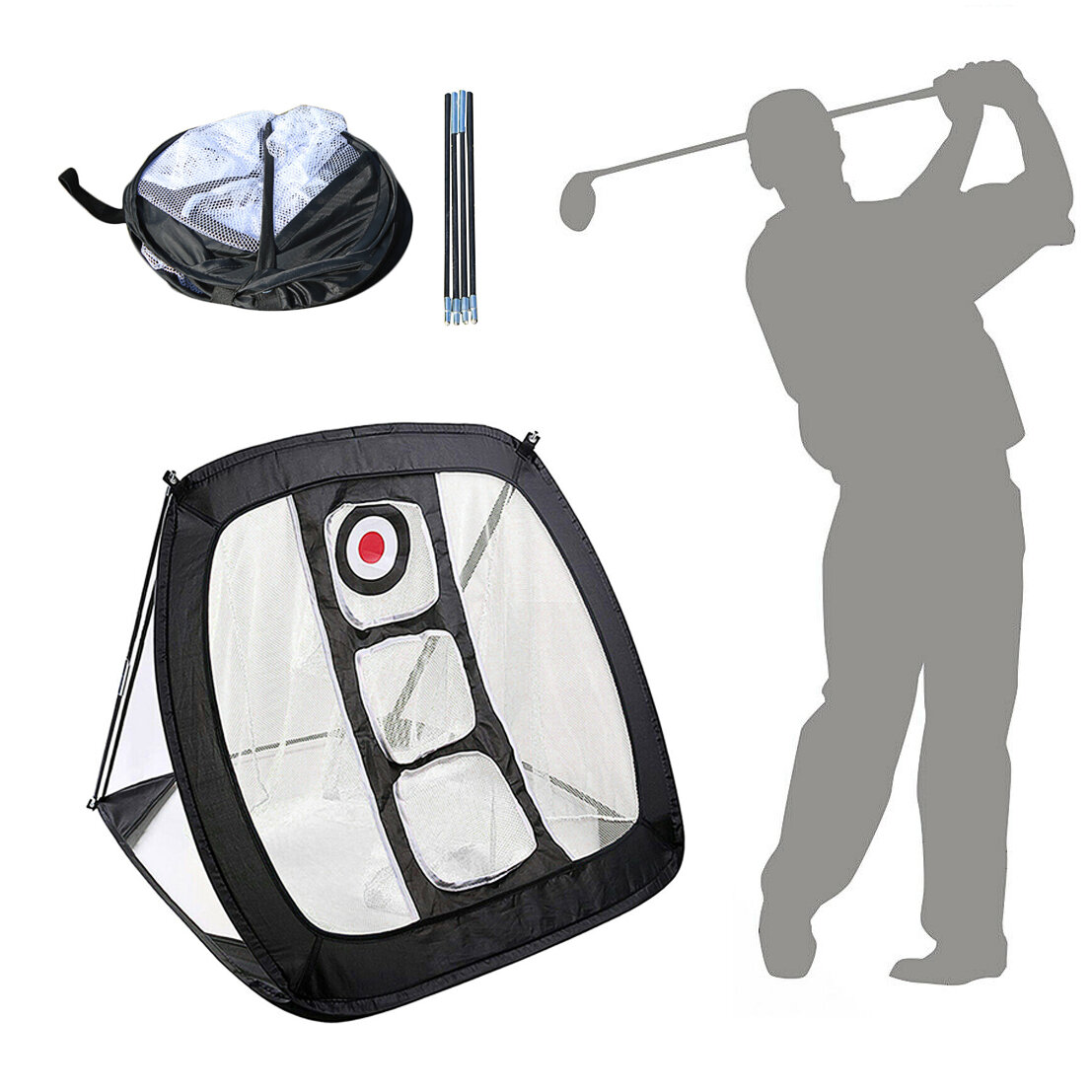 

34.3x28.3x26inch Golf Chipping Net Golf Practice Net Golfing Target Exercise Sport Indoor Outdoor