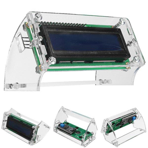 5pcs LCD1602 LCD Shell For 1602 Blue/Yellow And I2C 1602 Blue/Yellow Green Backlight LCD Module Case