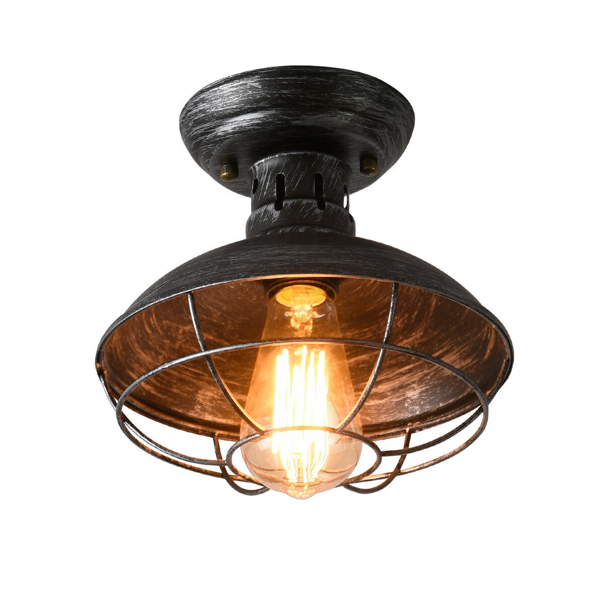Imagen de Lámpara Colgante Industrial Retro Luz de Techo Vintage Lámpara de Suspensión para Oficina/Hogar Sin Bombilla