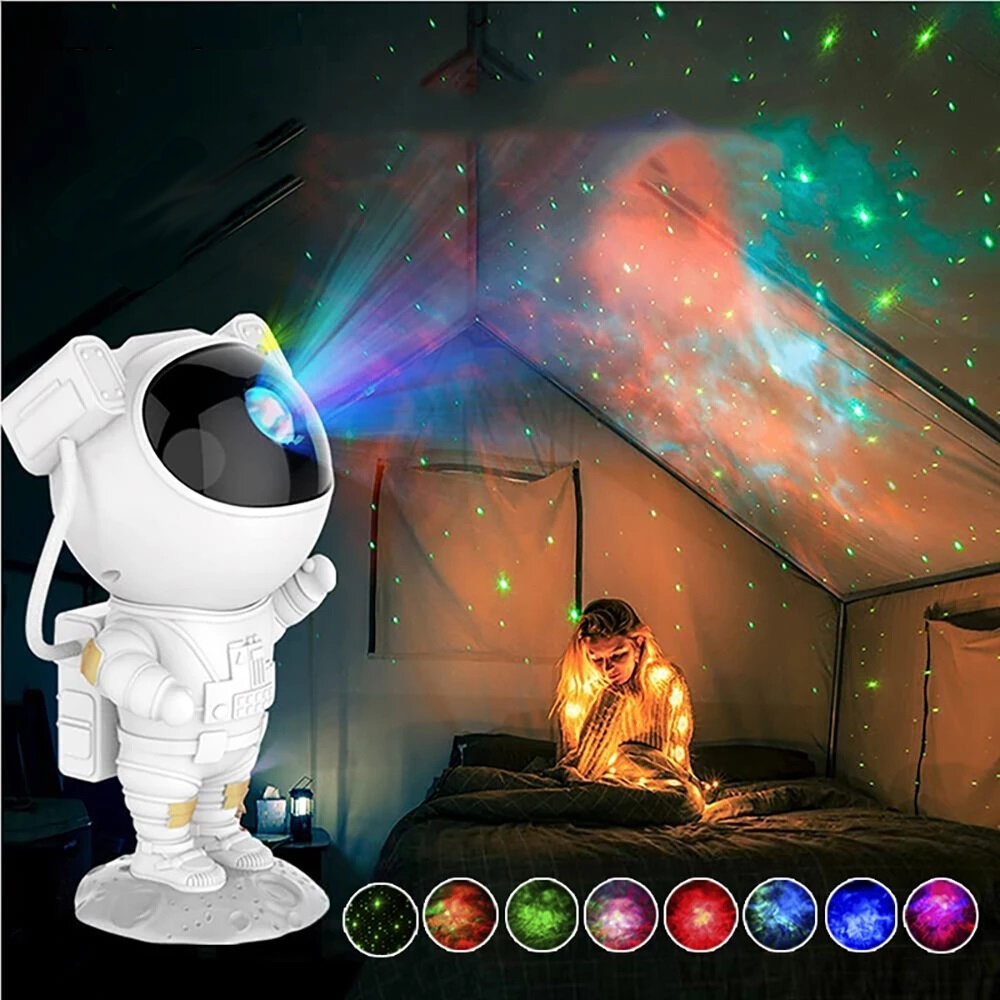 LED Creatieve Astronaut Galaxy Projectorlamp Gypsophila Projectie Sterrennachtlampje voor Kinderen Home Decor