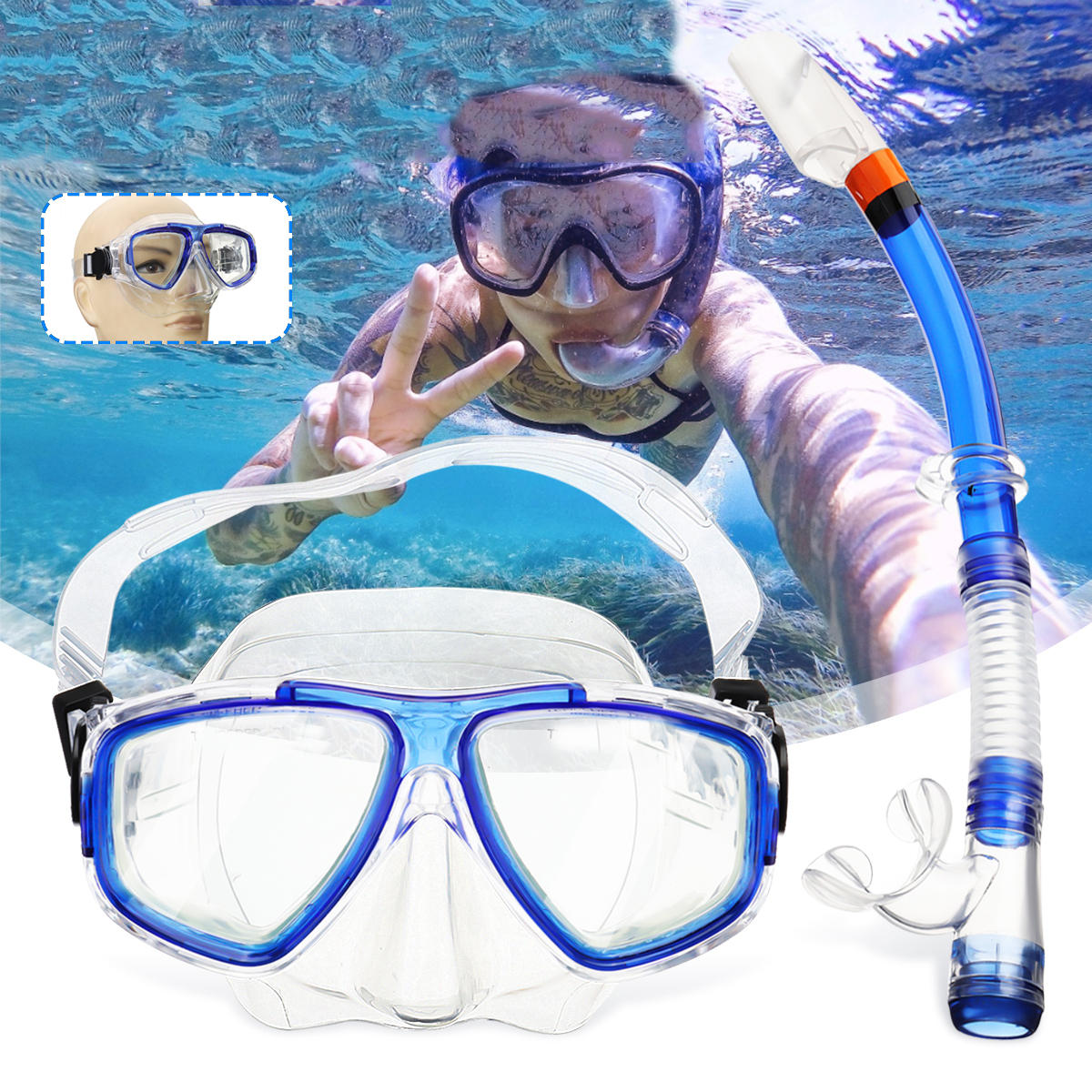 Center-Snorkel Breathing Tube for Snorkel Scuba Diving Swimming Accessories 