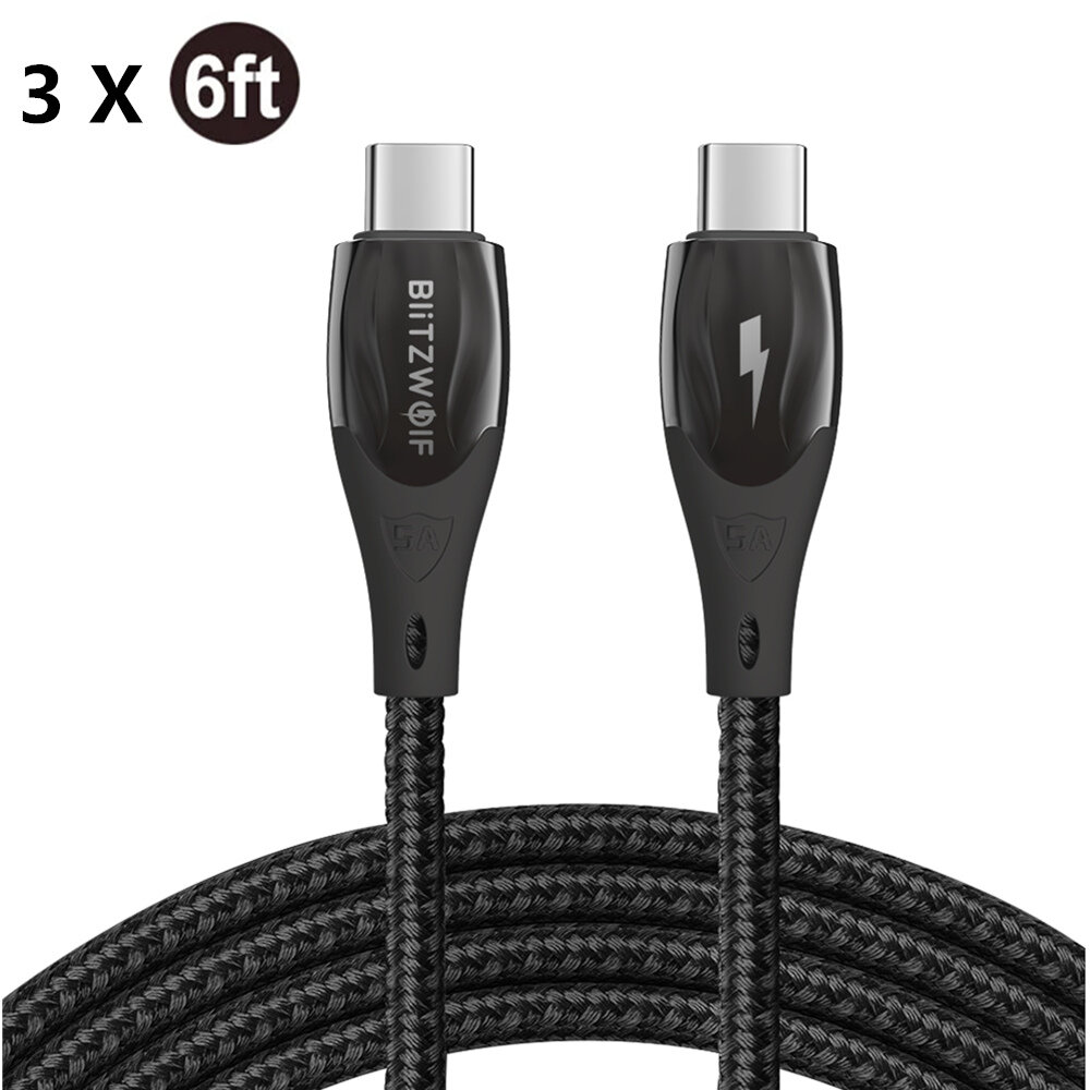 best price,3x,blitzwolf,bw,fc1,100w,usb,c,1.8m,pd,cable,coupon,price,discount