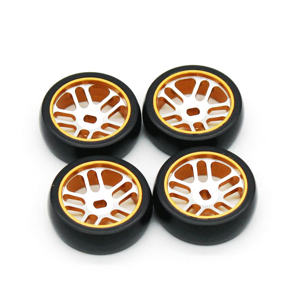 RC Car Universal Metal PO Fitting Wheels Hub Rims Tires with Drift Tire For Wltoys 1/28 284131 K989 