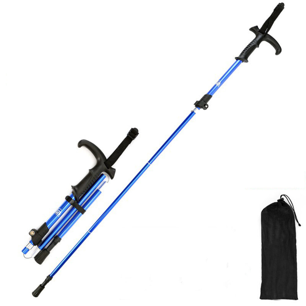 110-130CM Adjustable Foldable OutdoorTrekking Pole Made Of High Strength Aluminum Alloy Camping Walk