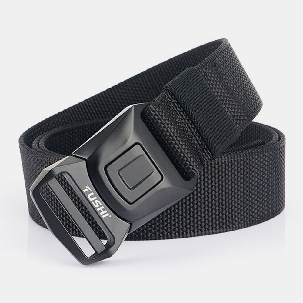 Men Nylon Quick Release Insert-Buckle 125cmBreathable Quick-Drying Outdoor Safety Belt Training Tact