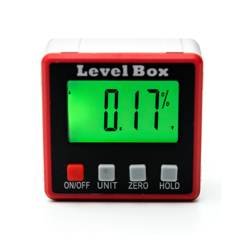Rode Precisie Digitale Gradenboog Inclinometer Niveau Doos Digitale Hoekzoeker Bevel Box met Magneet