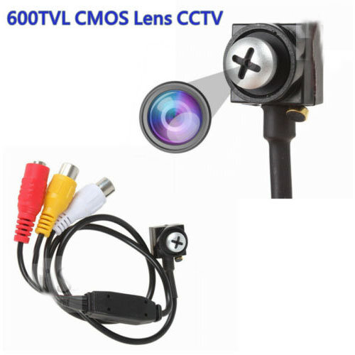 Mini Hidden HD 600TVL CMOS Lens CCTV wit Schroef Covert Home Security Camera