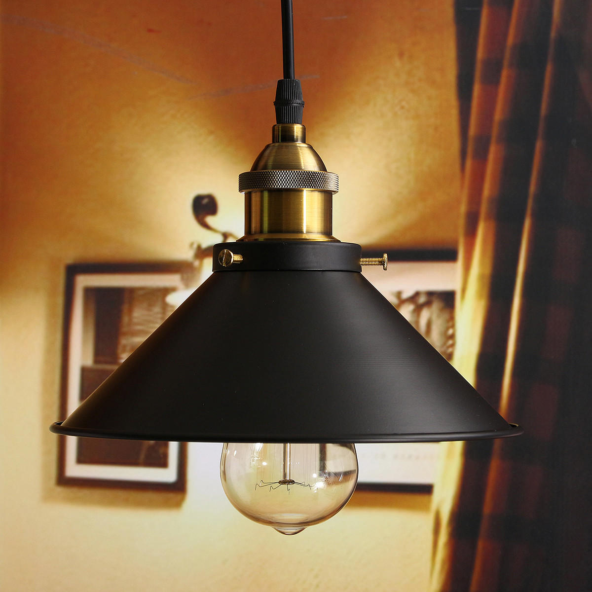 Fixture Ceiling Lamp Retro Industrial Iron Vintage Pendant Light Deco Chandelier