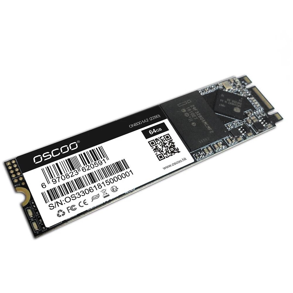 OSCOO M.2 SATA Solid State Drive Internal 2280 NGFF SSD Hard Disk for Laptop
