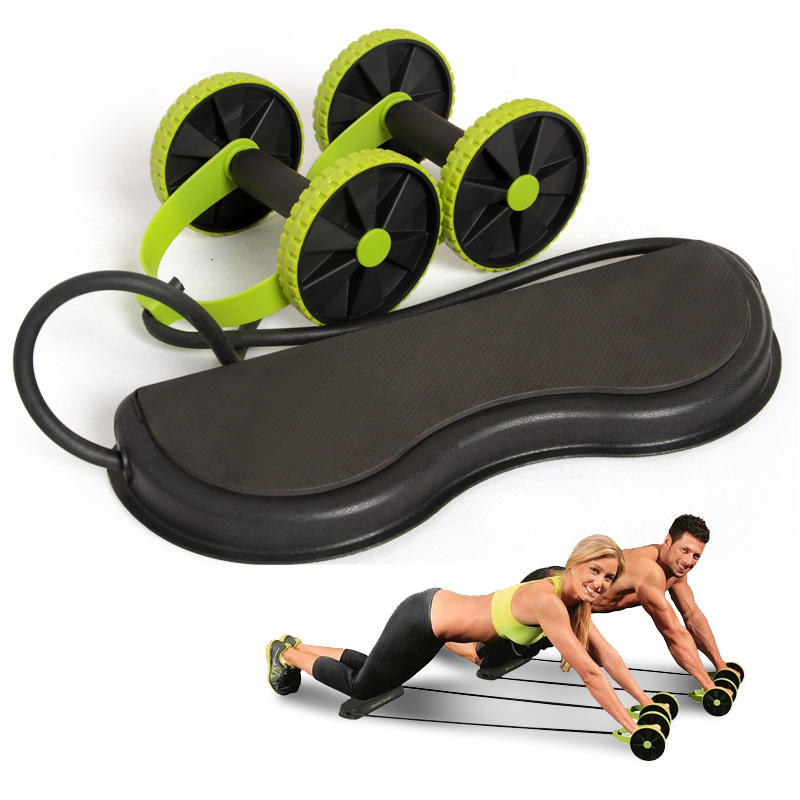KALOAD Muscle Exercise Equipment Home Fitness Equipment Double Wheel Abdominal Wheel Roller