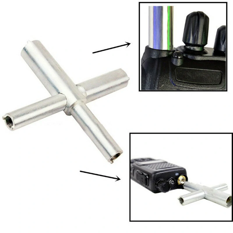 Mini universal walkie talkie repair screwdriver cross shaped disassemble destuffing tool for kenwood two way radio