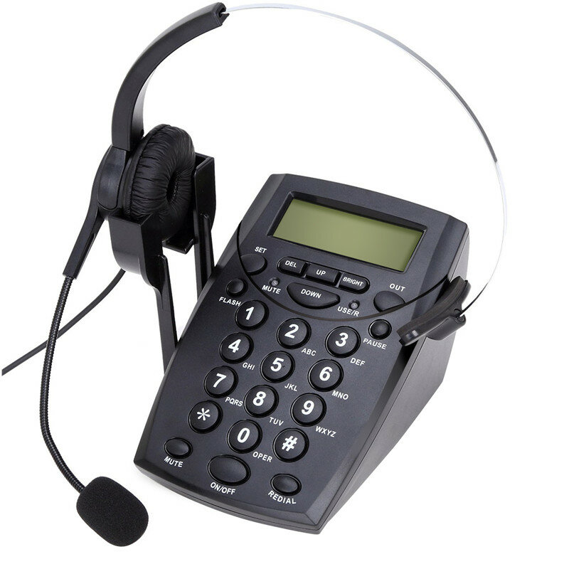 Ht500 Headset Telephone Desk Phone Headphones Hands Free Call