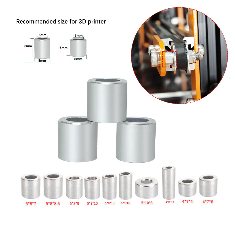 

SIMAX3D® 20PCS Aluminium Spacer Isolation Column Separate Pillar Quarantine Bore 5mm for 3D Printer Parts