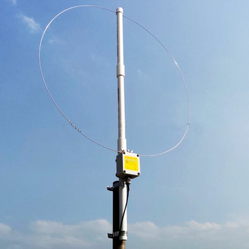 K180WLA Active Loop Breedband Ontvangende Antenne 0.1MHz-180MHz 20dB SDR FM Radio Antenne LOOP Klein