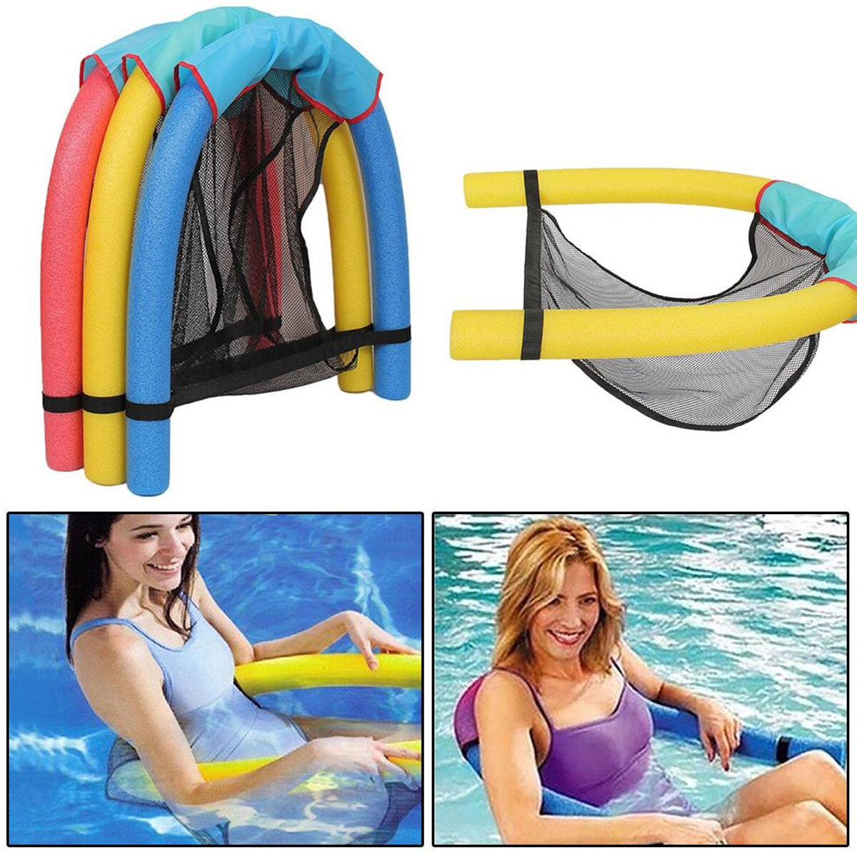 

Floating Pool Chair Swimming Pool Water Hammock Float Seat Water Lounge Chairs Travel Water Swimming Max Load 200kg