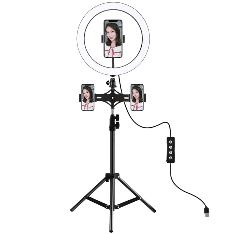 

PULUZ PKT3057B 11.8 inch 30cm LED Ring Light for Vlogging Video Live Broadcast Three-level Adjustment Fill Light with 11