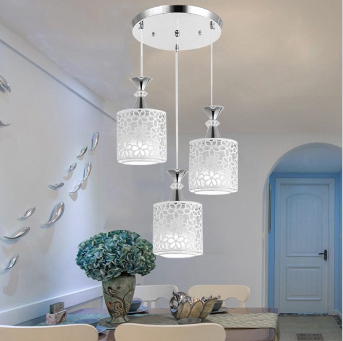 Plafonnier pétale de fleur moderne LED suspension lampe salle à manger lustre chambre décor