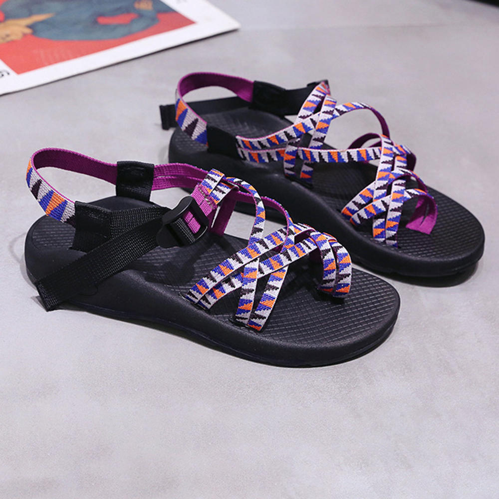 Large Size Women Flat Outdoor Casual Walking Sandals