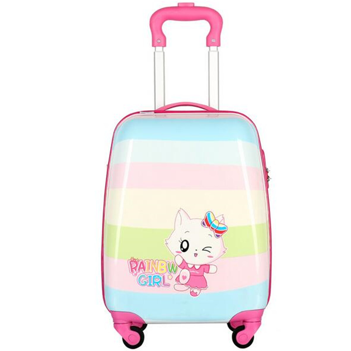 18inch Children Luggage Cartoon Travel Suitcase Camping Aluminium Trolley Bag Rolling Luggage
