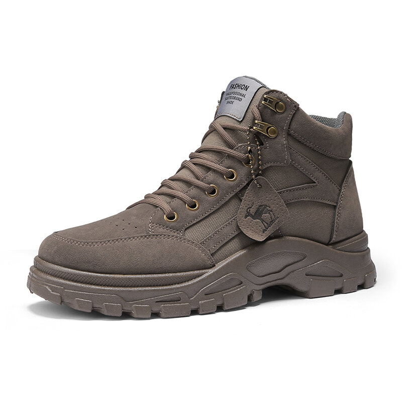 Heren synthetisch su?de splicing canvas Soft Wearable casual tooling boots