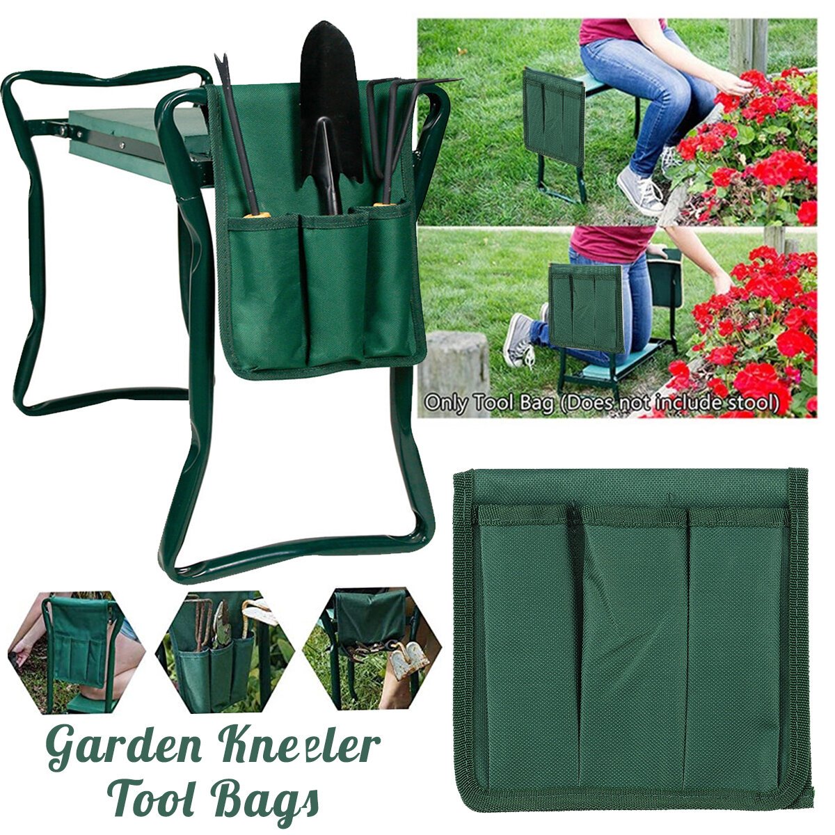 Garden Kneeler Tool Oxford Bag Gardener voor Kneeler Chair Tuingereedschapstas