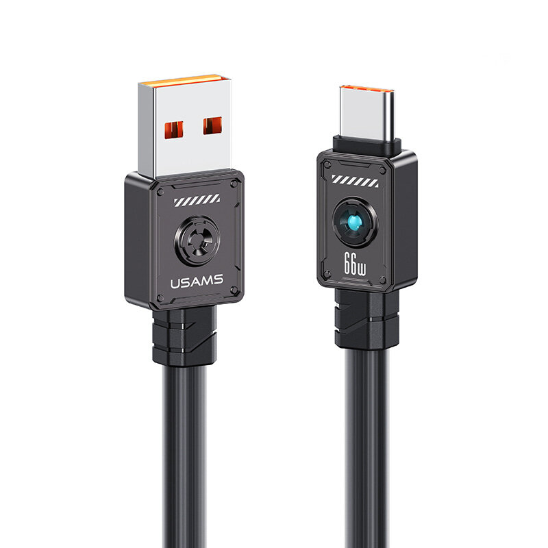 

USAMS US-SJ686 66W USB-A to Type-C Cable PD QC FCP Fast Charging Data Transmission Copper Core Line 1.2M Long for iPhone