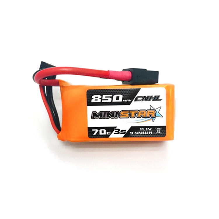 CNHL MiniStar 850mAh 11.1V 3S 70C Lipo Battery XT30 Plug for RC Drone FPV Racing