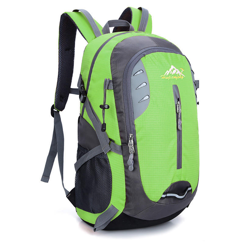 Sac à dos en nylon imperméable unisexe de 35L pour activités en extérieur, portable et ultra-léger pour le camping et la randonnée avec une bandoulière.