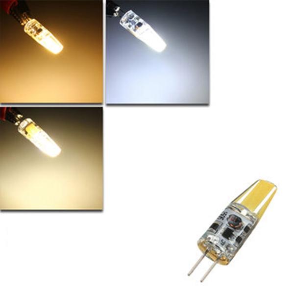G4 2W COB LED Crystal Light Silicone Bulb Pure White Warm White Cold White Lamp For Home DC 12V