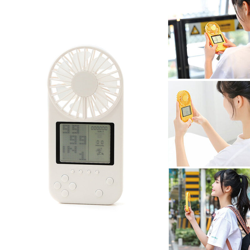 Mini Handheld Cooling Fan Multifunction 26 Modes Games Console USB Rechargeable 3 Modes Pocket Neck 