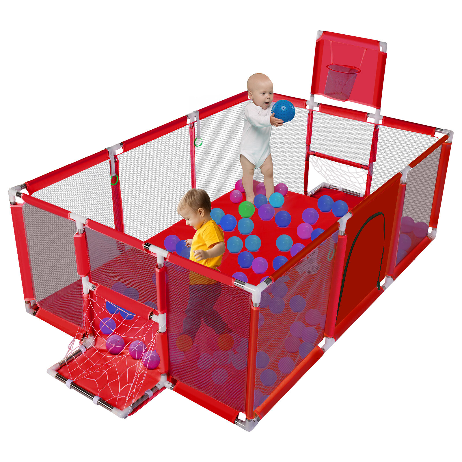 Comomy Box 180x122 cm voor Baby Box Opvouwbare Veiligheid Barrière Play Tent Box Baby Draagbare Babybed