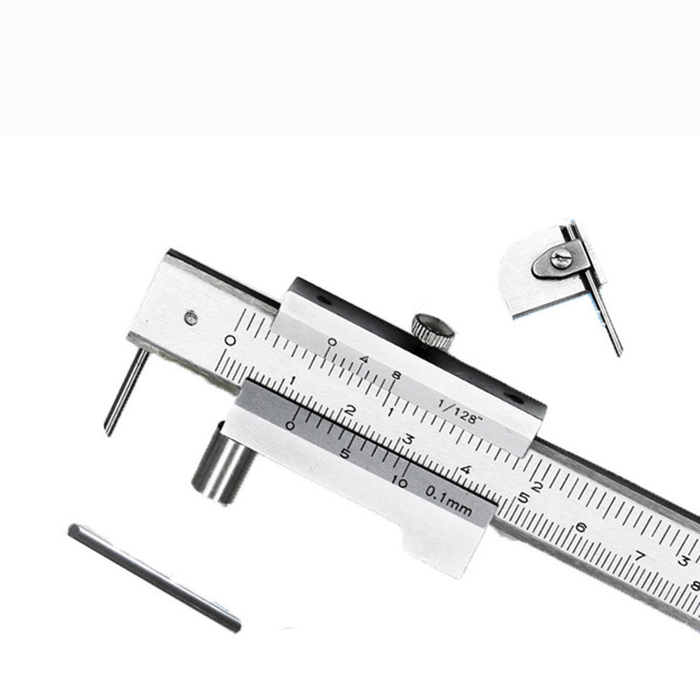 0 200mm Marking Vernier Caliper With Carbide Scriber Parallel Marking Gauging Ruler Measuring Instrument Tool