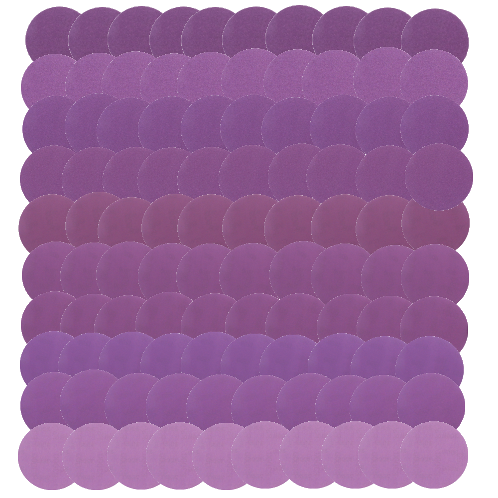 

100pcs 4 Inch 100mm 80-3000 Grit Purple Sanding Disc Waterproof Hook Loop Sandpaper for Metal Wood Car Furniture Polishi