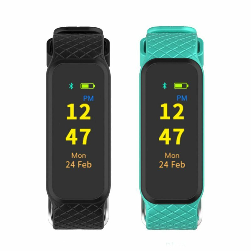 WRISTFIT HR2 IP67 Full Fit Color Touch TFT Sports Healthy Wristband Heart Rate Bracelet