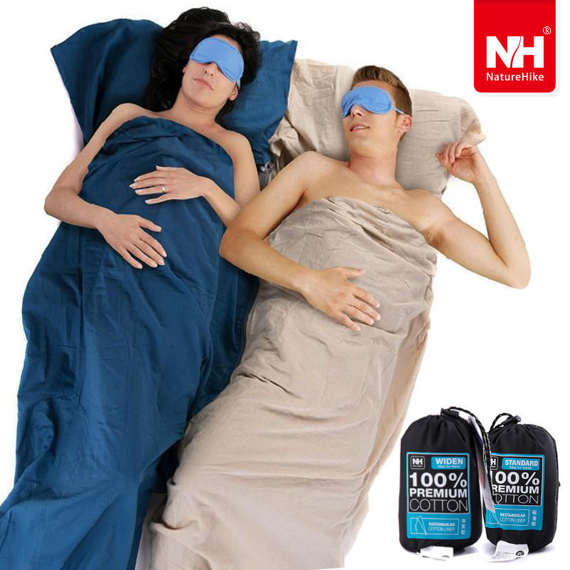 Naturehike NH15S012-D Outdoor Pamuk Uyku Çanta Taşınabilir Ultralight Zarf Tek Uyku Çanta
