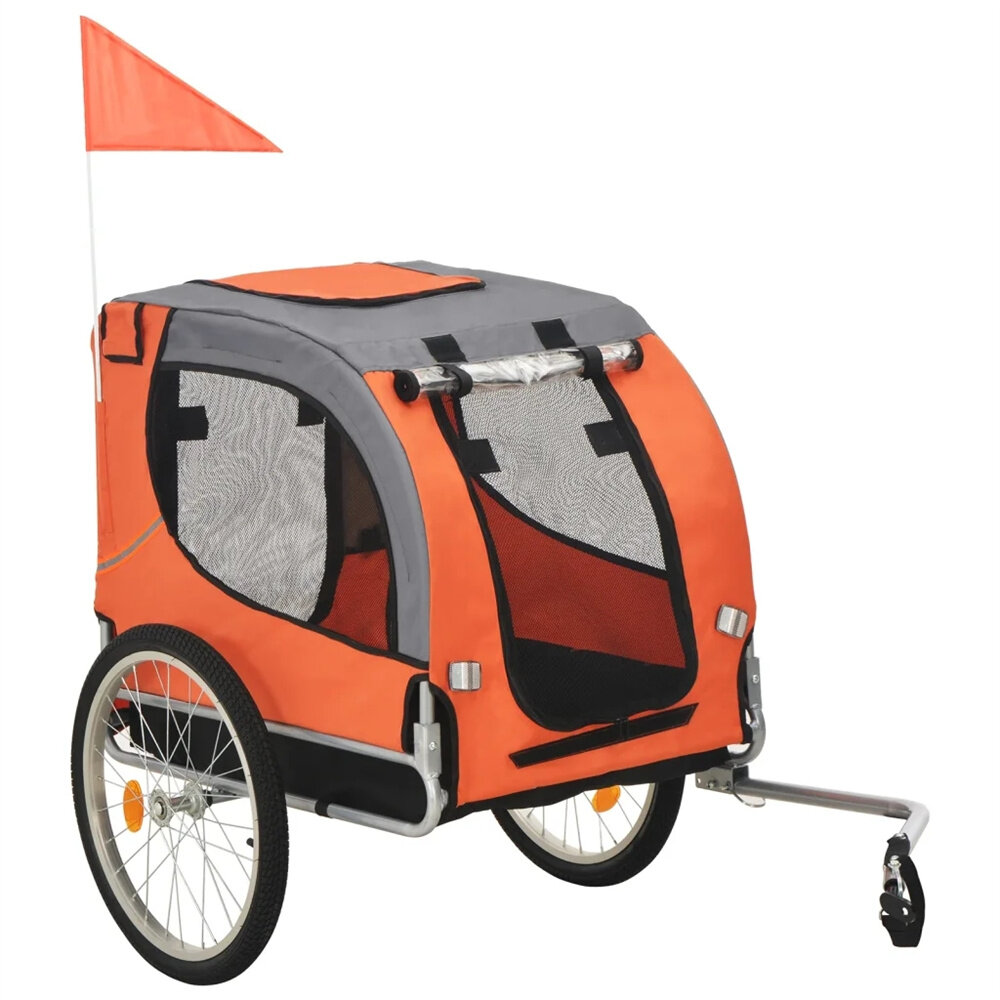 

Luxuries 91767 Pet Bike Trailer Suitable for Big and Small Dogs, Folding Storage, Detachable, Easy to Install, Breathabl