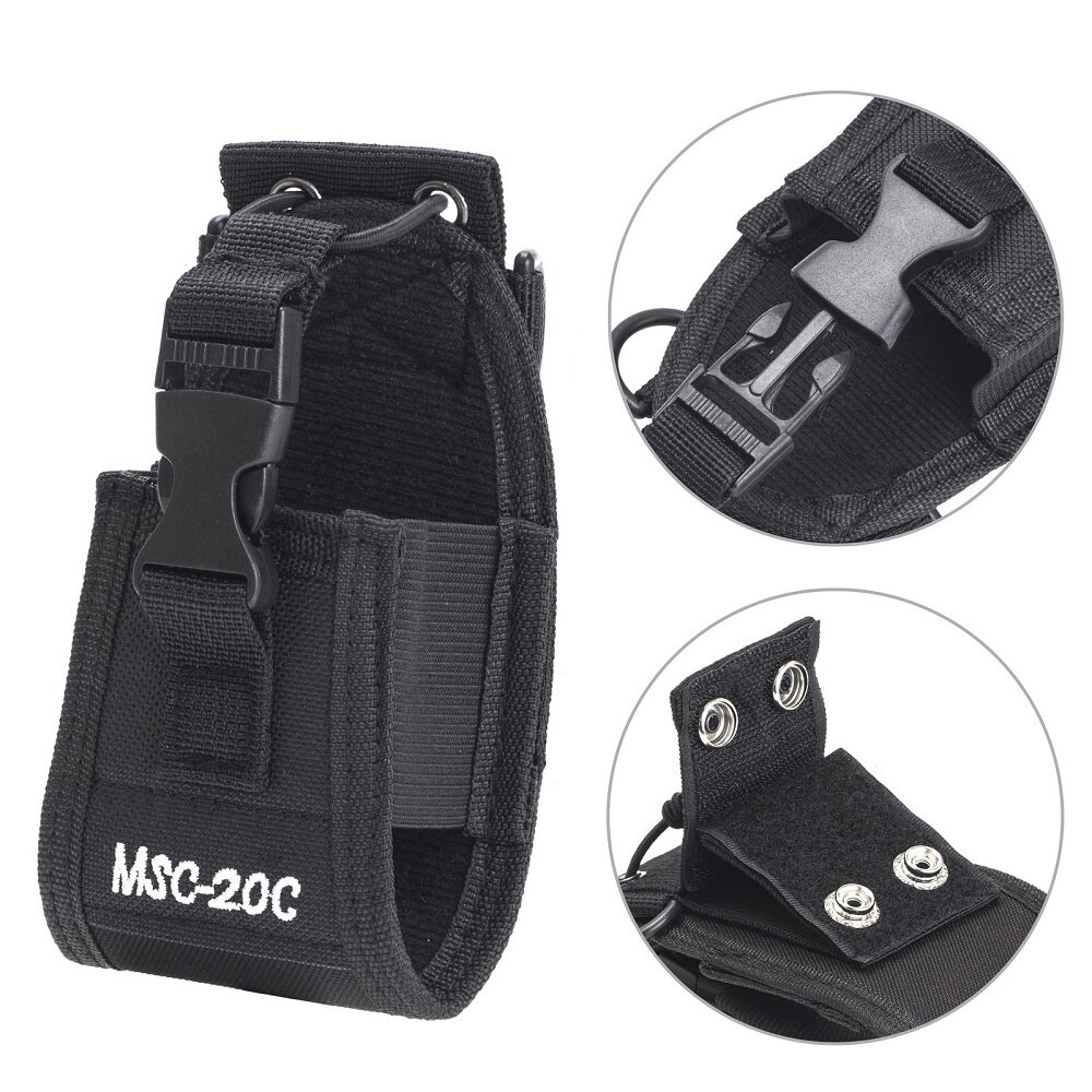 2Pcs MSC-20C Nylon Radio Carry Case Holder Pouch Bag for Baofeng UV-B5 UV82 UV8 D GT-3 UV5R Walkie T