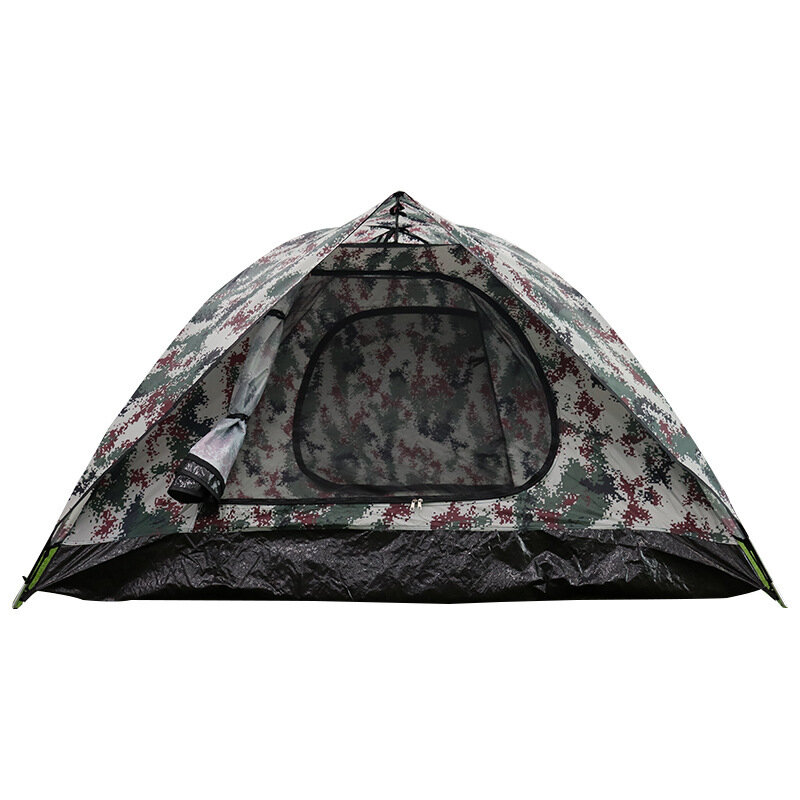 Tente double camouflage IPRee® en tissu Oxford 210D, tente de voyage de camping en plein air imperméable et résistante à la pluie