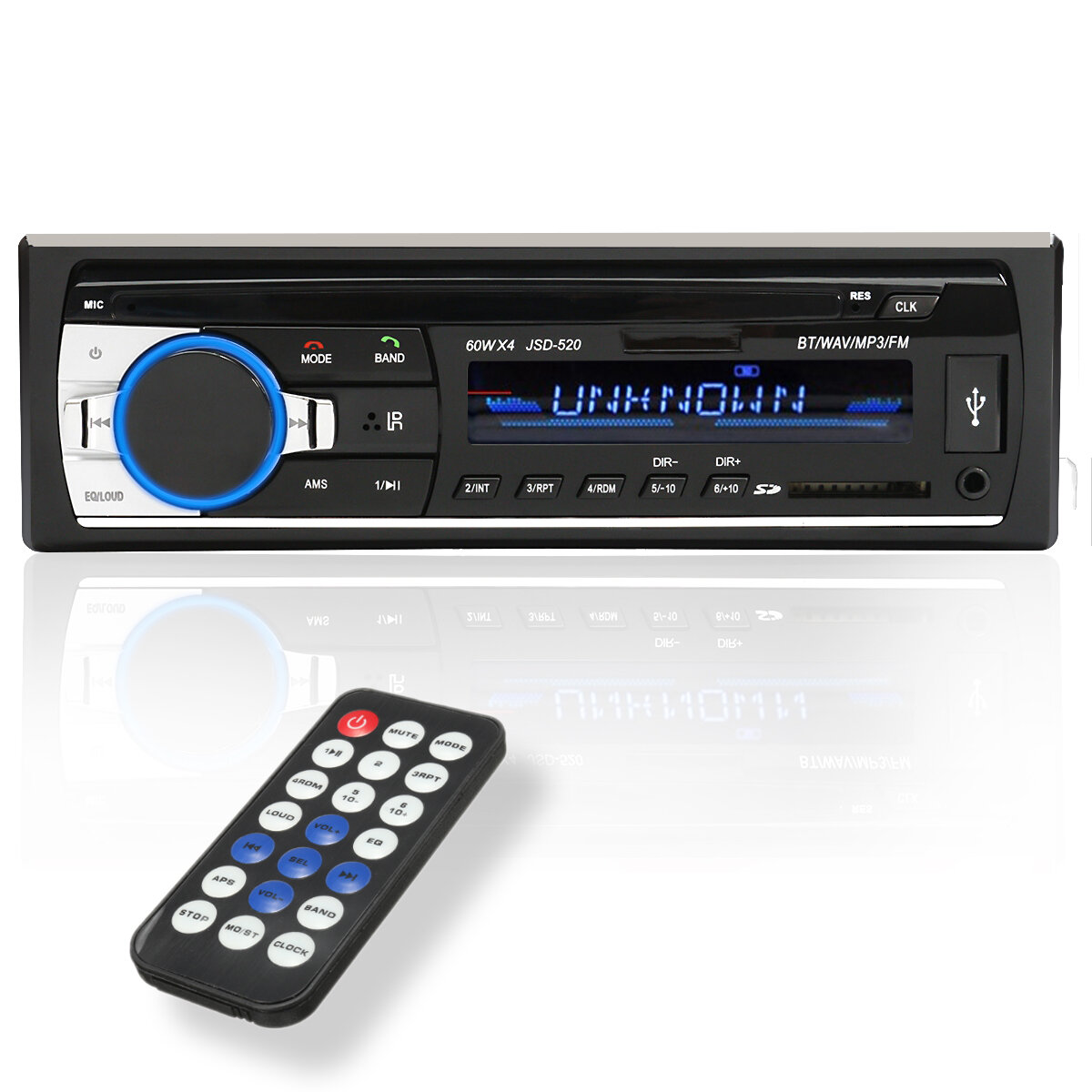JSD-520 24V Auto Stereo Radio MP3-speler Auto Audio bluetooth Handsfree AUX SD USB FM