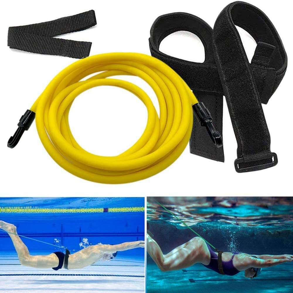 Swimming Resistance Belt Swim Water Training Harness Swimming Belt Swim Tether Kit
