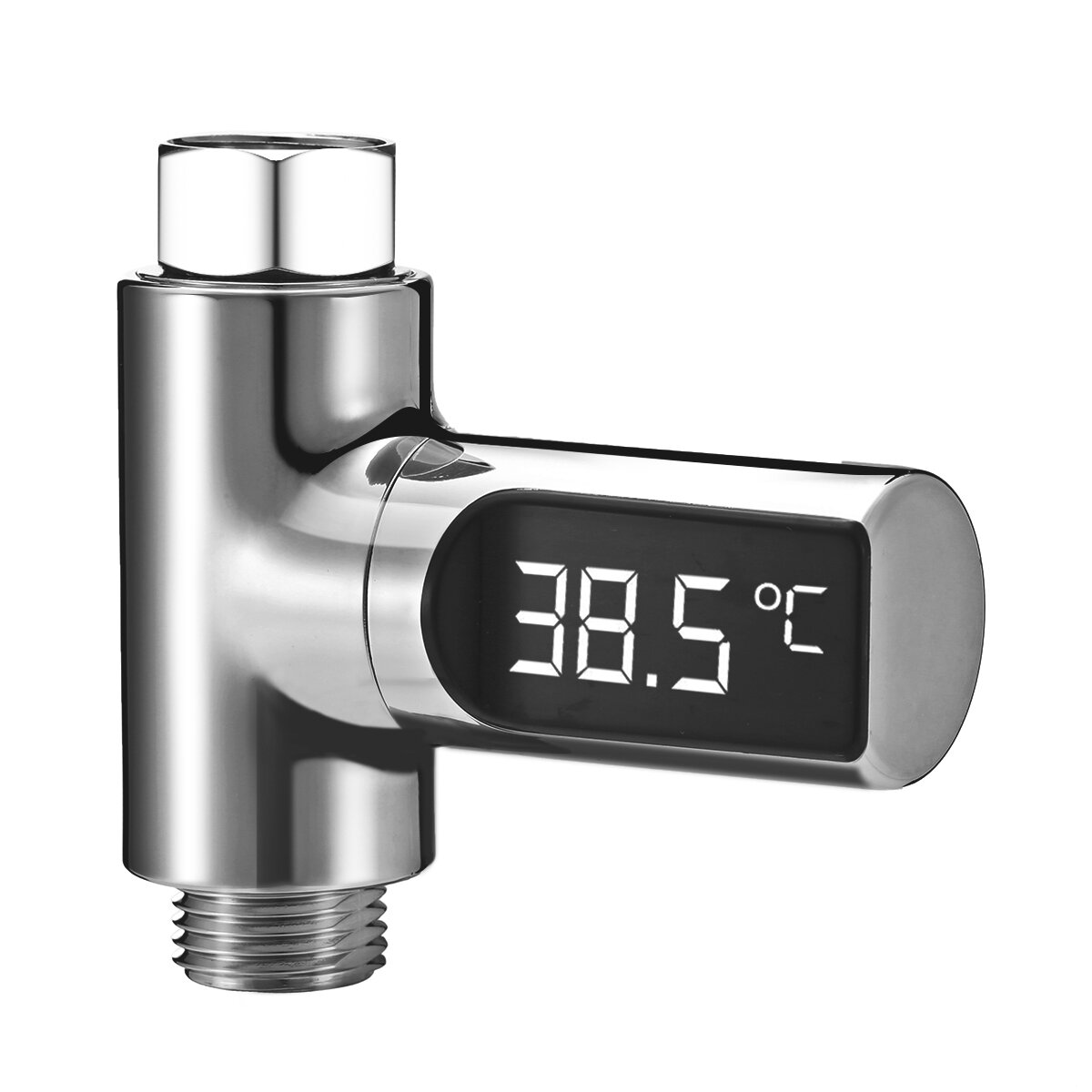 LW-101 LED-display Home Waterdouche Thermometer Flow Zelfopwekkende elektriciteit Watertemperatuurme