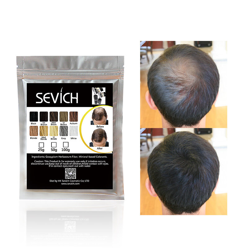 

Sevich 50g Hair Building Fibers Hair Loss Concealer Product Hair Extention Keratin Fiber Powder Hair Care Growth