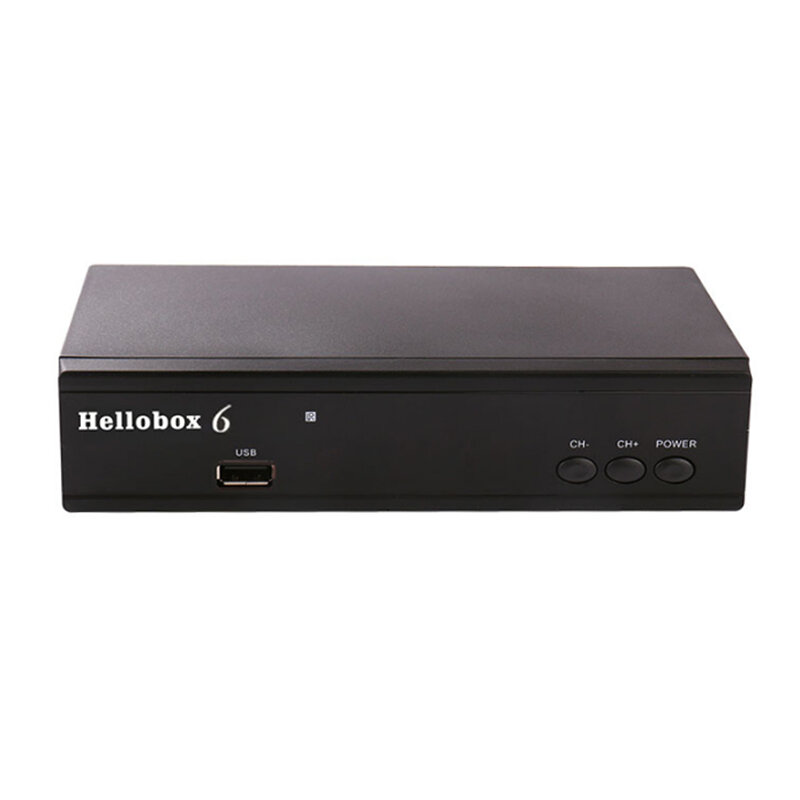 Hellobox 6 DVB-S2 S2X T2MI Set Top Box HEVC H.265 1080P Full HD Satellite TV Receiver PowrVu Biss Su
