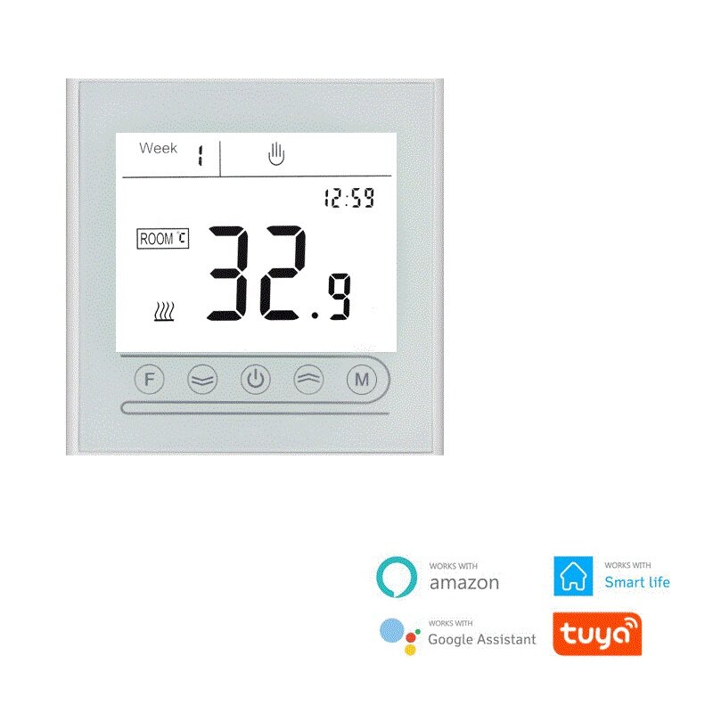 MK72GA Smart Water Verwarming Thermostaat WIFI LCD Touch Screen Temperatuurregeling Regulator voor W