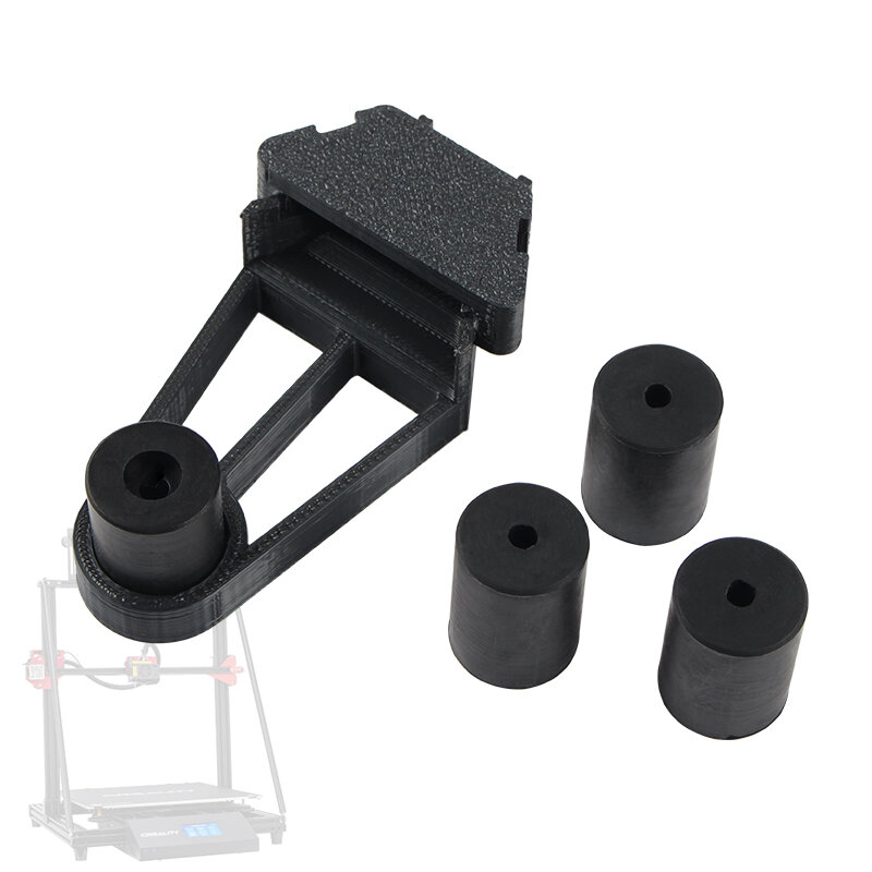 

Black 3 High 1 Short Silicone Hotbed Leveling Column with Solid Bed Mount for CR10 Max 3D Printer