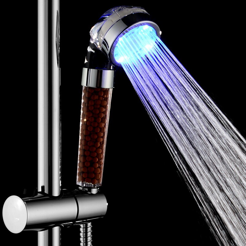 

Colorful LED Bathroom Shower Sprayer Faucet Light Color Changing Hydropower